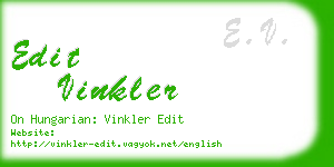 edit vinkler business card